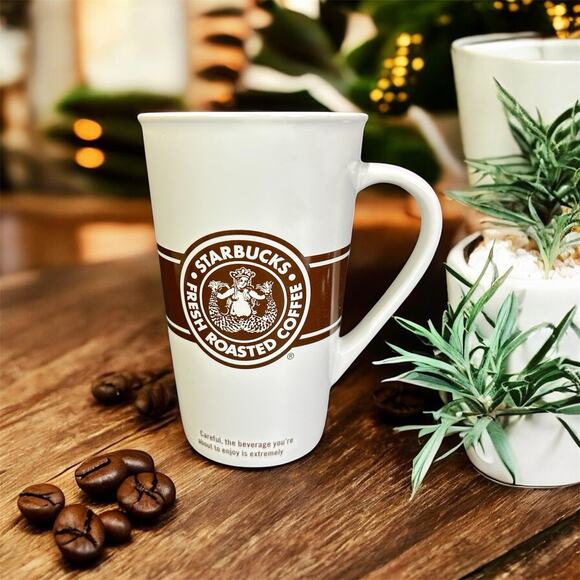 2008 Starbucks Pike Place Original Siren Logo 16oz Cup Mug- Vintage -Never Used - Picture 1 of 8